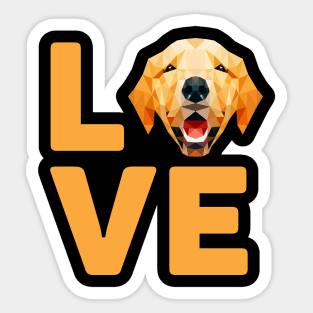 Retriever Love Sticker